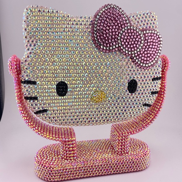 Hello Kitty Other - Hello Kitty Pink White Stand Vanity Mirror- New in box